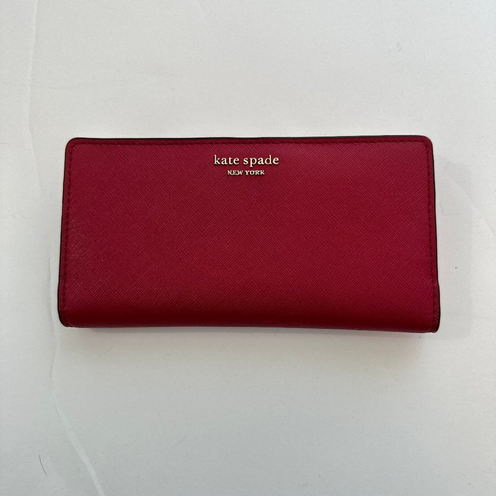 Red Kate Spade Leather Wallet